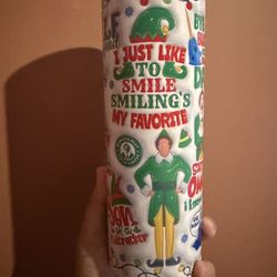 20oz Tumbler Handmade Elf Movie Print 