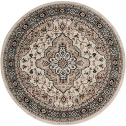 Safavieh Antiquity Collection AT52 Rug, Olive/Gold, 3'6" Round