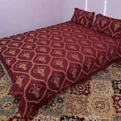 Indian 100% Silk & Cotton Fancy Bedsheet  - Must Go ASAP [IM Moving Out]