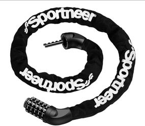 Sportneer Bike Chain Lock with Combination