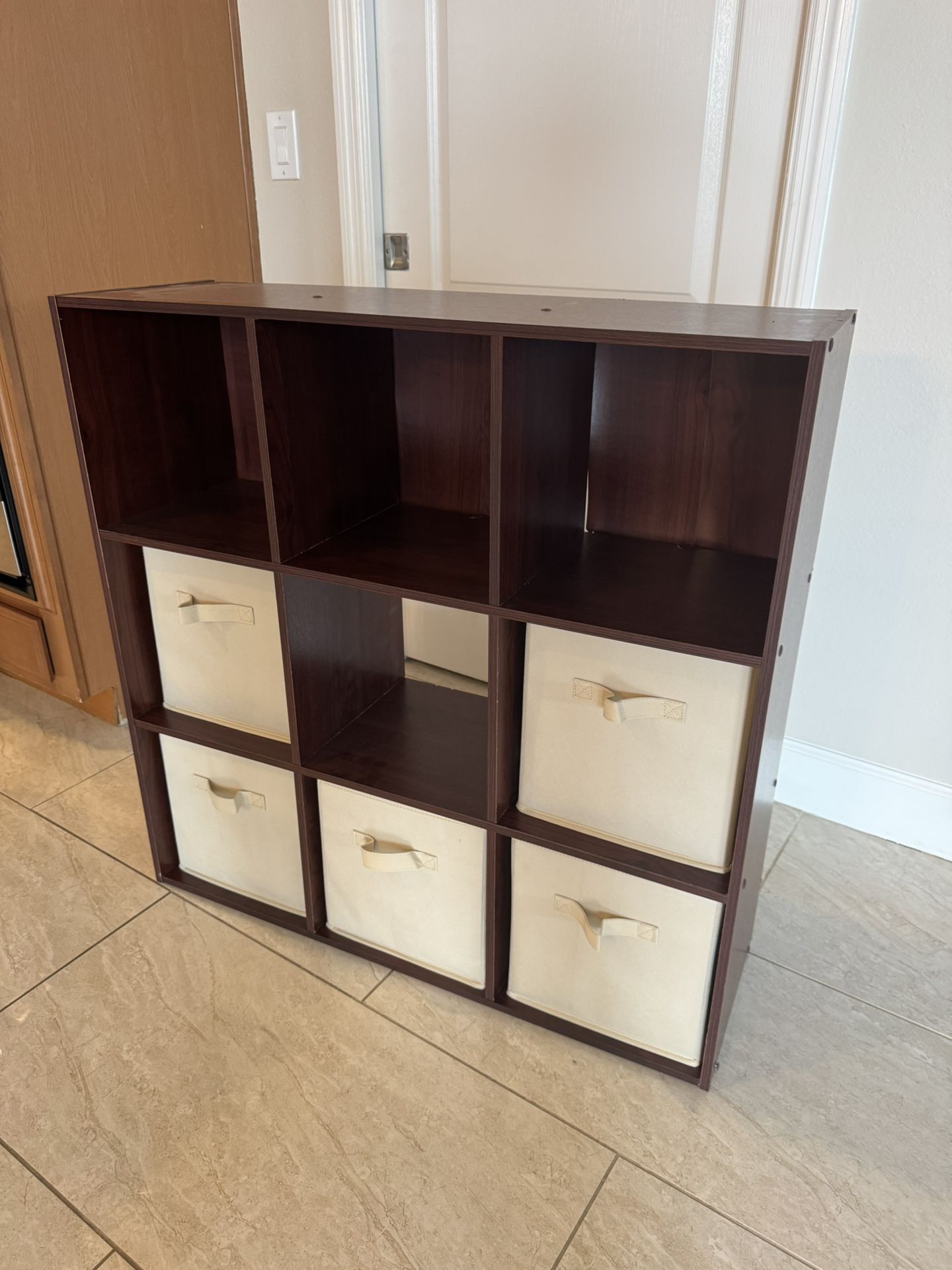 Cube Shelving w/ fabric drawer inserts