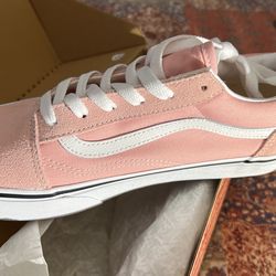 Salmon pink vans top