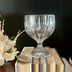 Mikasa Park Lane Vintage Clear Blown Lead Crystal Water Wine Glass Goblet