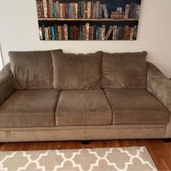Green/Grey Oversized Couch