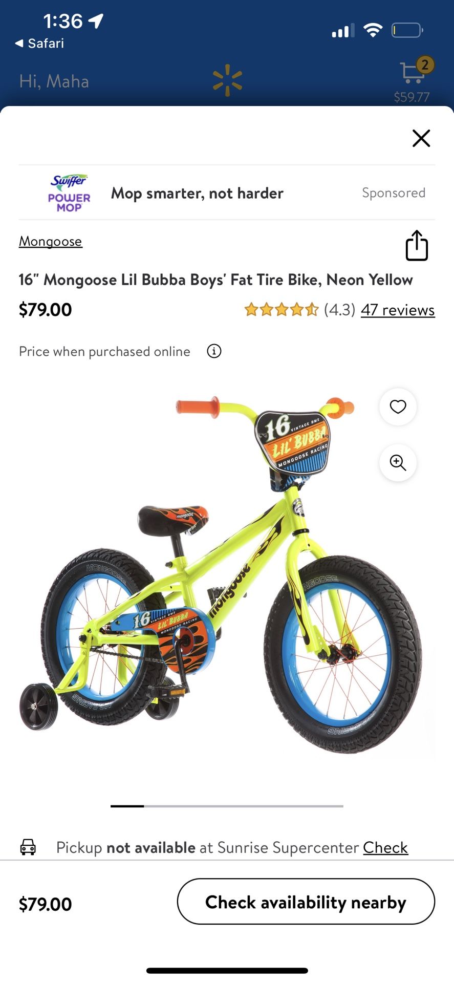 Bike For Children Mongoose Lil Bubba BMX 16 for Sale in Fort Lauderdale FL OfferUp