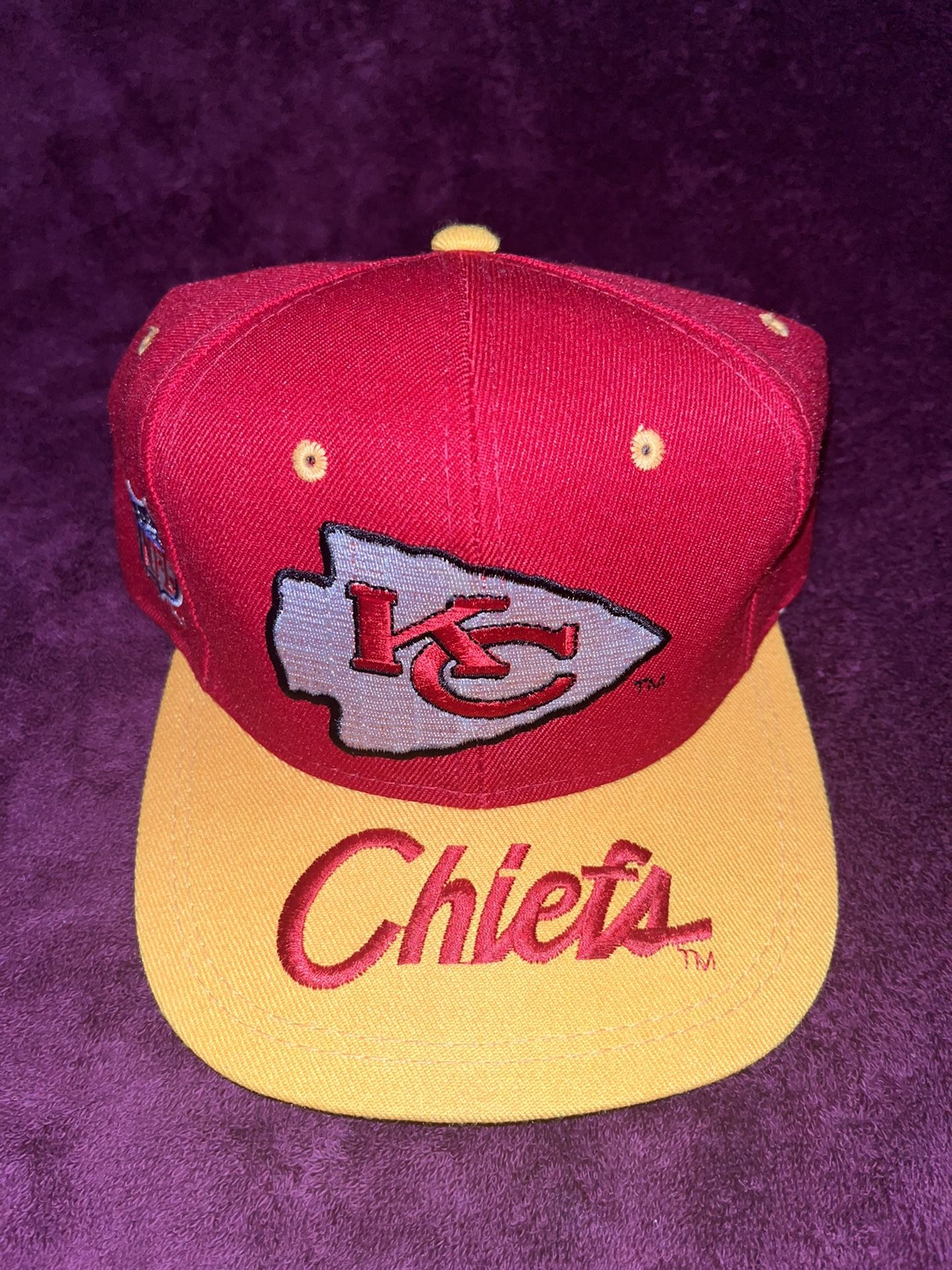 Vintage Sports Specialties Kansas City Chiefs Brim Script Snapback