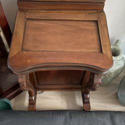 Antique Davenport Captains Artist Desk Mahogany Victorian Style Sixteen Drawers 