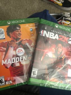 Brand new NBA 2K 20 and Madden NFL 20