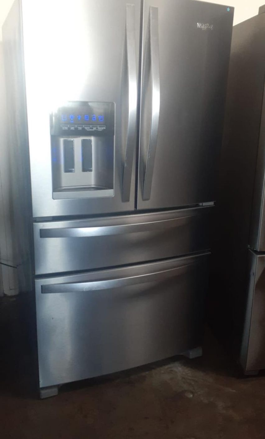 Whirlpool 4 Door Counter Depth Stainless Steel Fridge