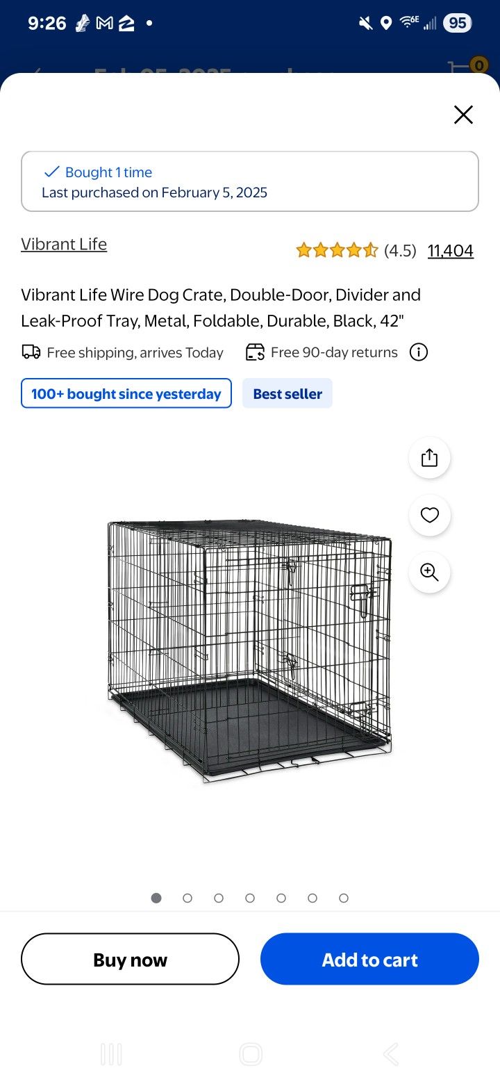 Two Large Dog Kennels For Sale