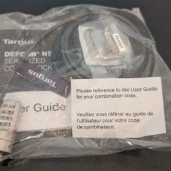 Targus DEFCON NSCL Serialized Combo Cable Lock for Laptop Computer