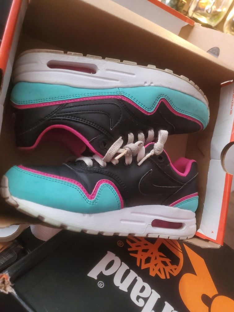 Nike Air Max 1 GS Double Layered Aqua Fuchsia