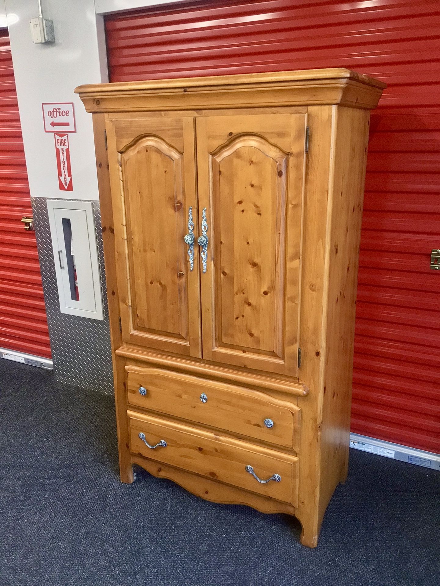 Wood Armoire Or Wardrobe - Will Deliver