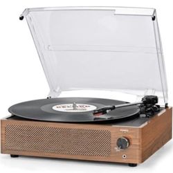 Bluetooth 3-Speed Record Player with Built-in Stereo Speakers – New / Open Box