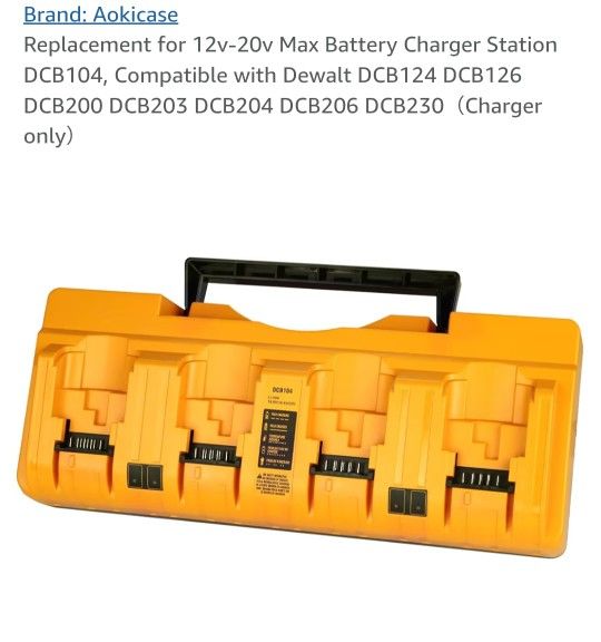 NEW 12V-20V MAX BATTERY CHARGER STATION