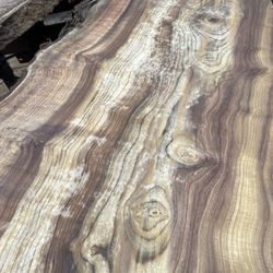 5 Live Edge Myrtlewood Slabs. Very Beautiful