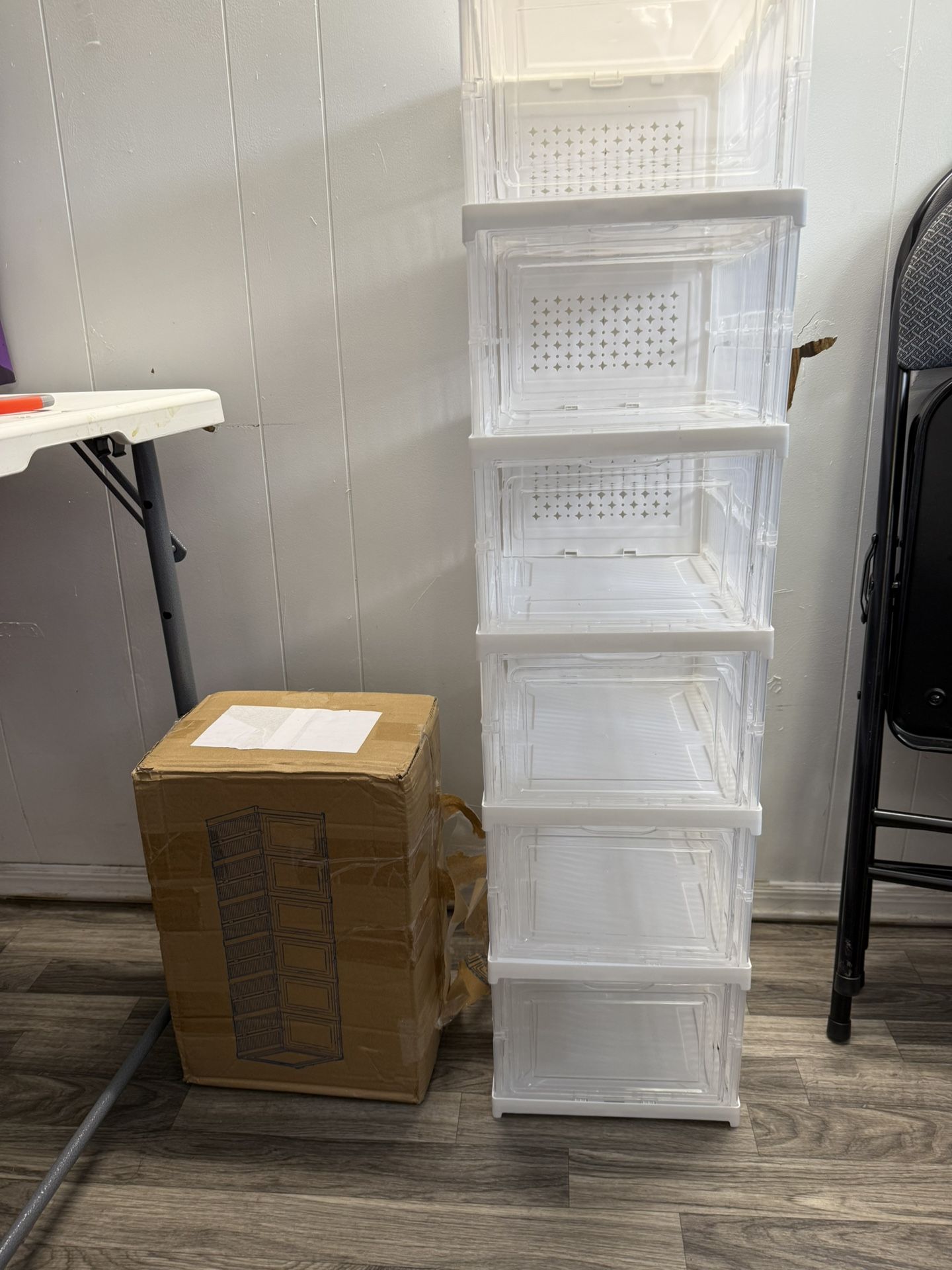 Clear Stackable Shoe Storage Box (6 Storage Box)