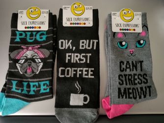 Sock Expressions Lot Of 3 NWT