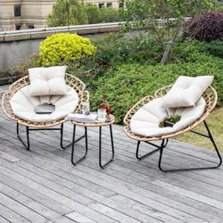 3pc outdoor patio furniture bistro set