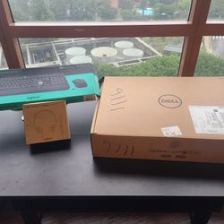 Dell PC 24" Monitor and Logitech Accessories
