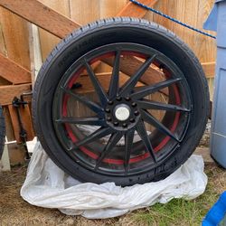 18 inch Ruff Racing R363 wheel + tires