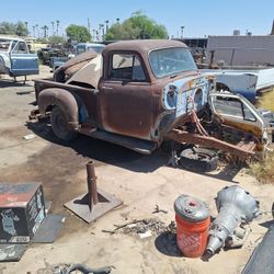 1954 Chevrolet  Short Bed 1/2 Ton 3100 Pickup. 5 Window  Project Truck. No Motor Or Trans. Comes With Mustang II  Cross Member Brackets New. 