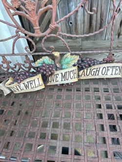 Live Well Love Much Laugh Often Wall Sign