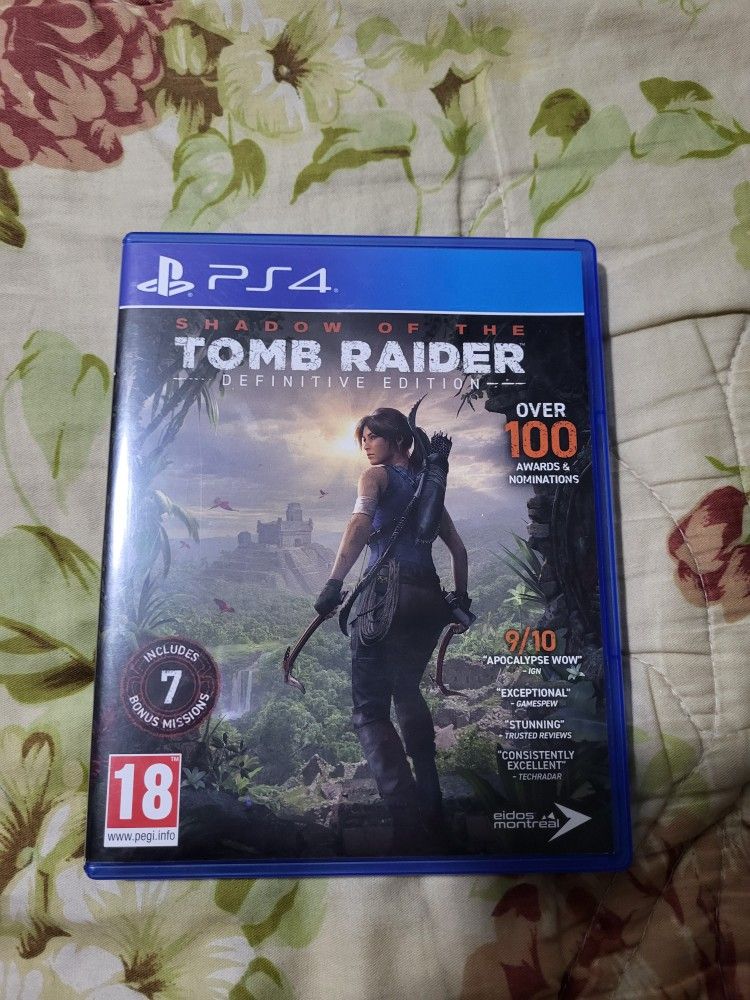 PS4 game , SHADOW OF THE TOMB RAIDER
