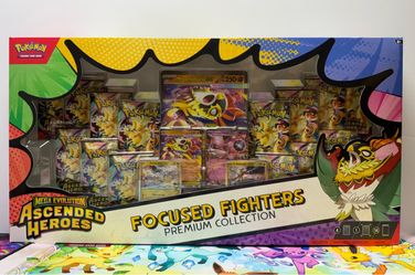 Pokémon Mega Evolution Ascended Heroes Focused Fighters Premium Collection