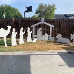 Nativity Wooden Christmas Decorations