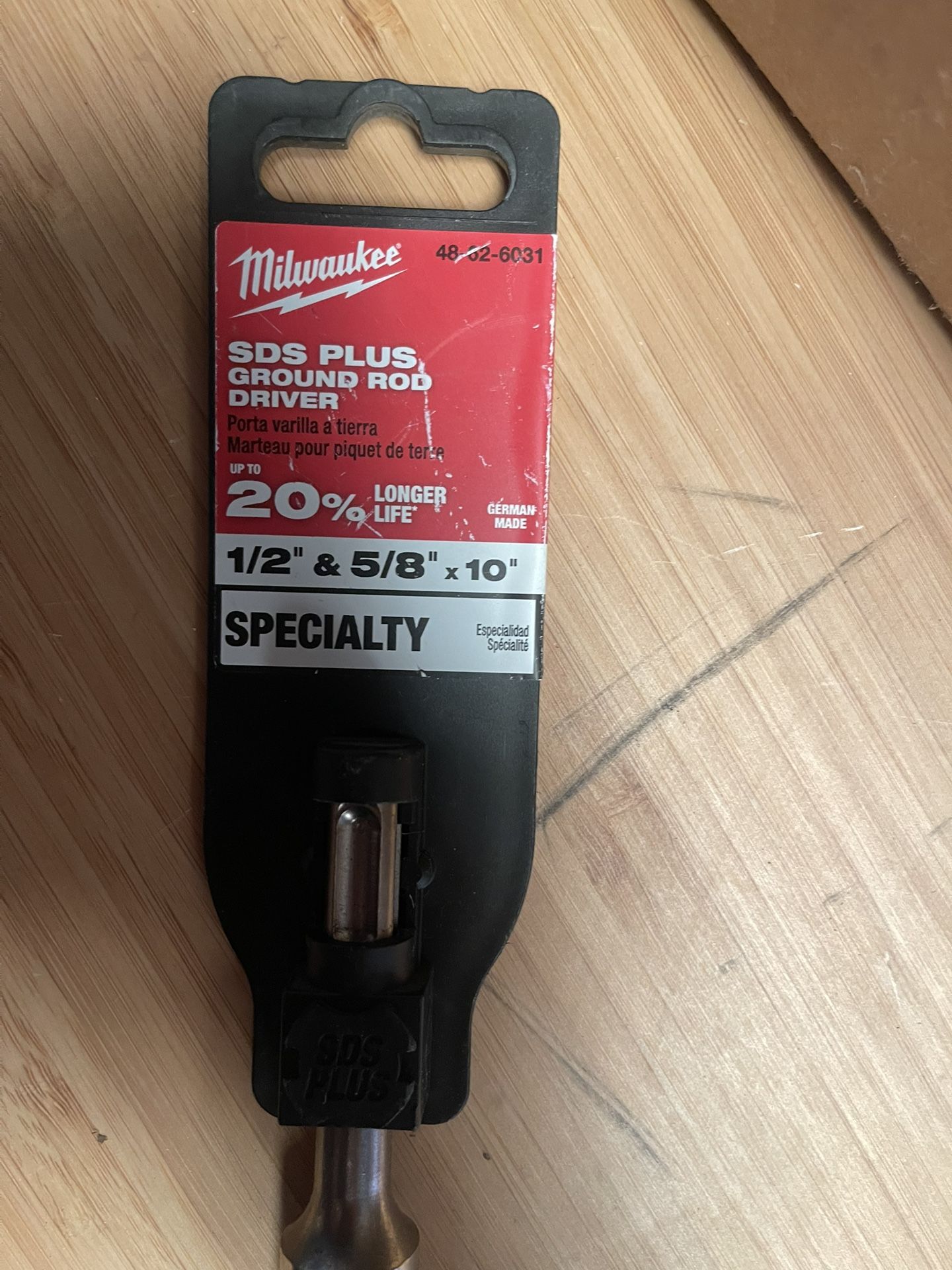 SDS Plus, Ground Rod Driver 1/2” & 5/8” X10