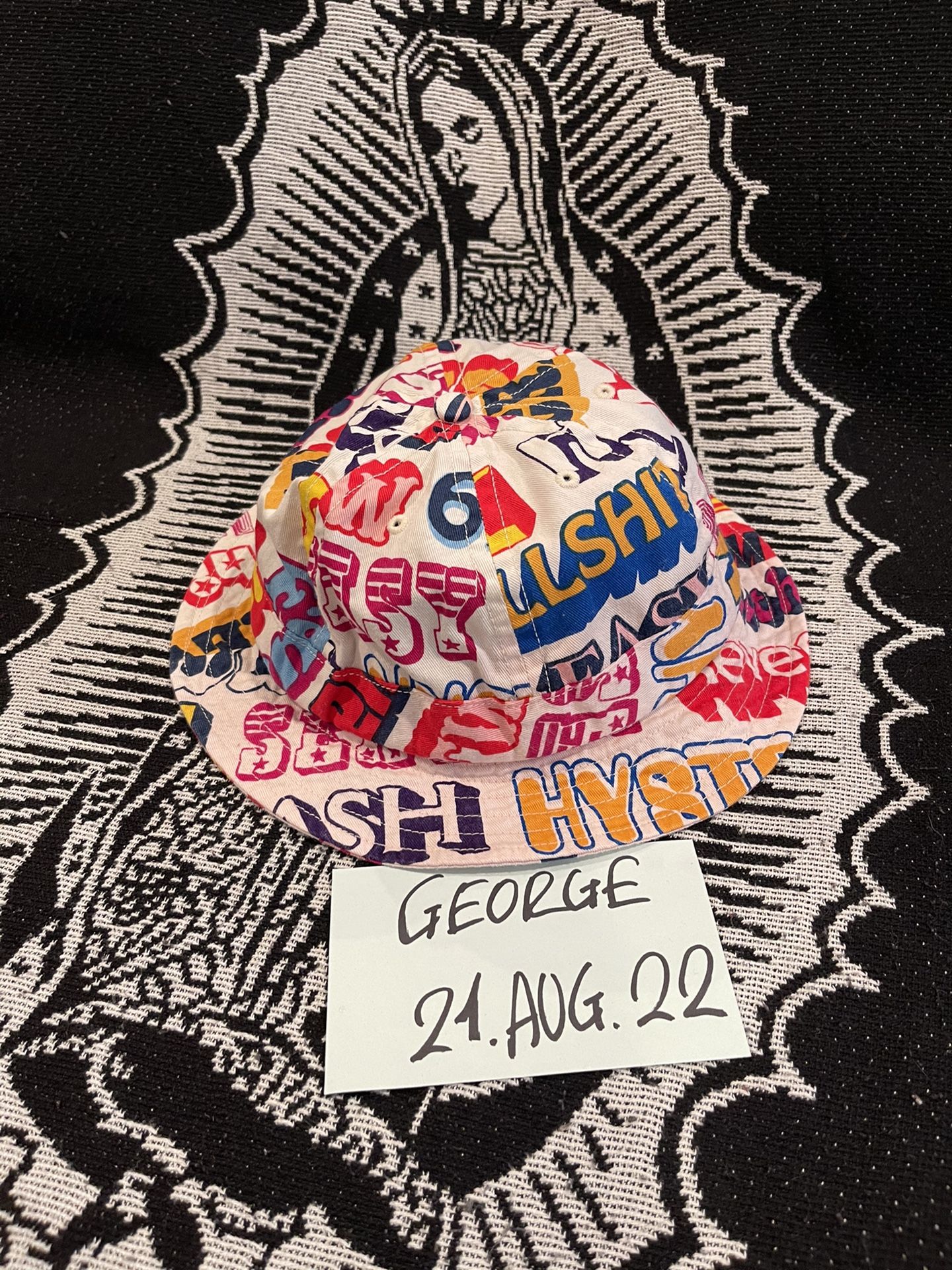 Supreme Hysteric Glamour Text Bell Hat. Size M/L