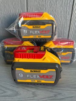 Dewalt FLEXVOLT 20V/60V MAX Lithium-Ion 9.0Ah Battery ($130 Each)
