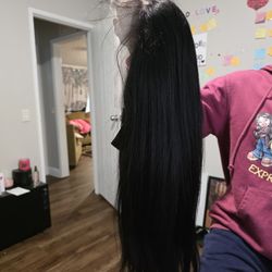 16 Inch  Human Lace Wig