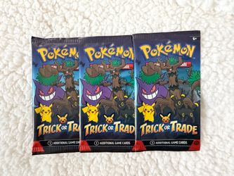 3 Pokémon TCG Trick-or-Treat Booster Packs 2024