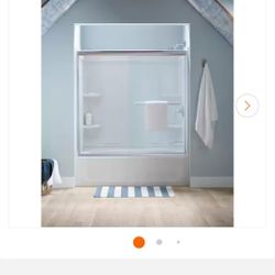 ✨️ $440 W432 Sterling
Ensemble Alcove 60 in. x 30 in. x 55 in. Fixed 3-Piece Direct-to-Stud Tub Surround in White Shower