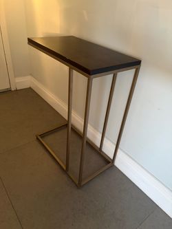 Side Table Gold Metal Frame set of two