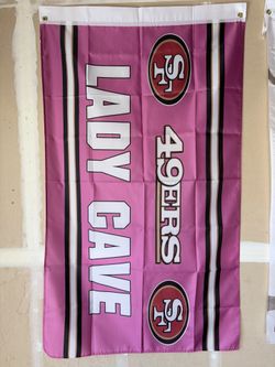 49ers Lady Cave Flag