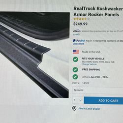 RealTruck Bushwacker Trail Armor Rocker Panels