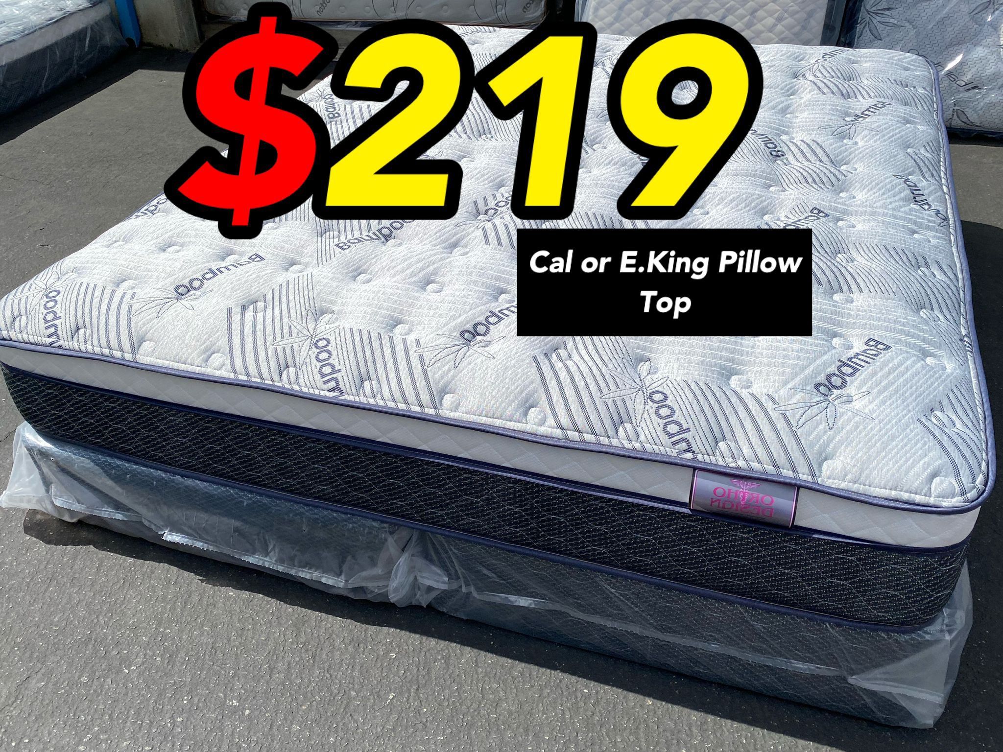 12in King Bamboo Plush Comfort Europillow Top Mattress,All Products : American Fashion Style Bags On Sale