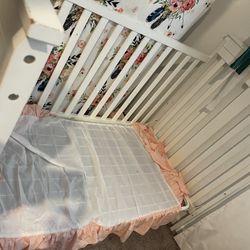 Toddler Frame & Bed (Frame Is Bent fyi) Bed Is In Good Condition