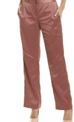 Women’s Satin rose Color  Slacks By Tahari ASL Women’s pants Size 4