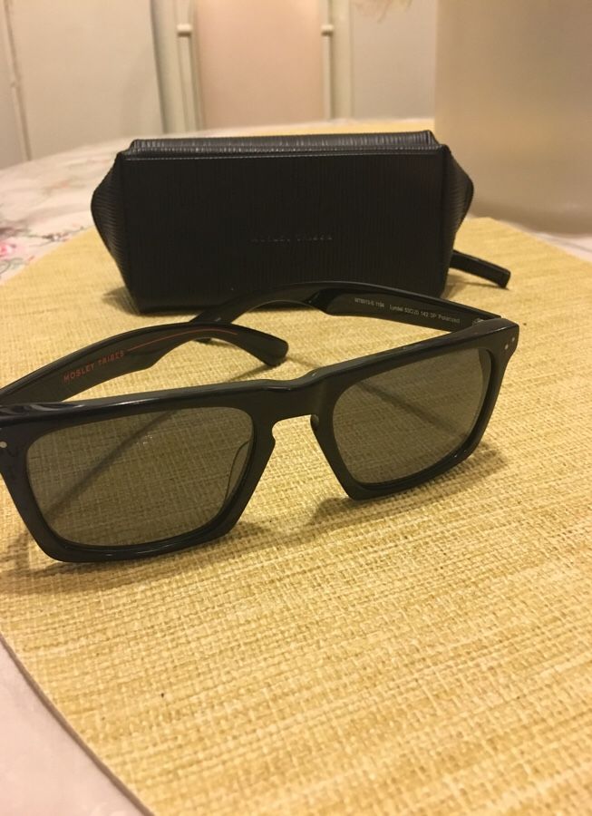 Mosley Tribes Lyndel Sunglasses Black Grey Polarized 53-20-142