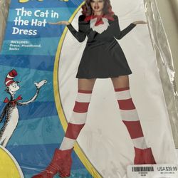Cat In The Hat Womens Costume 