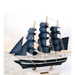 Generic

New Wooden Sailing Ship Mediterranean Style Home Decoration Handmade Carved Nautical Boat Model Gift Handicraft Sewing Supplies

