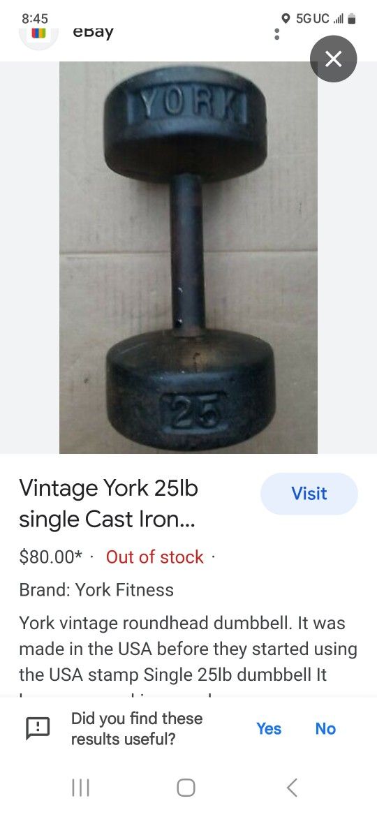 Two Iron 25 Lbs Weights
