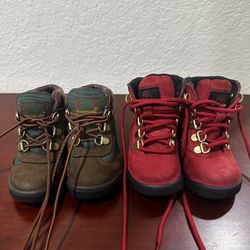 2 Pairs of Timberland Field boots Size 6c