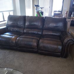 Leather Sofa & Loveseat 