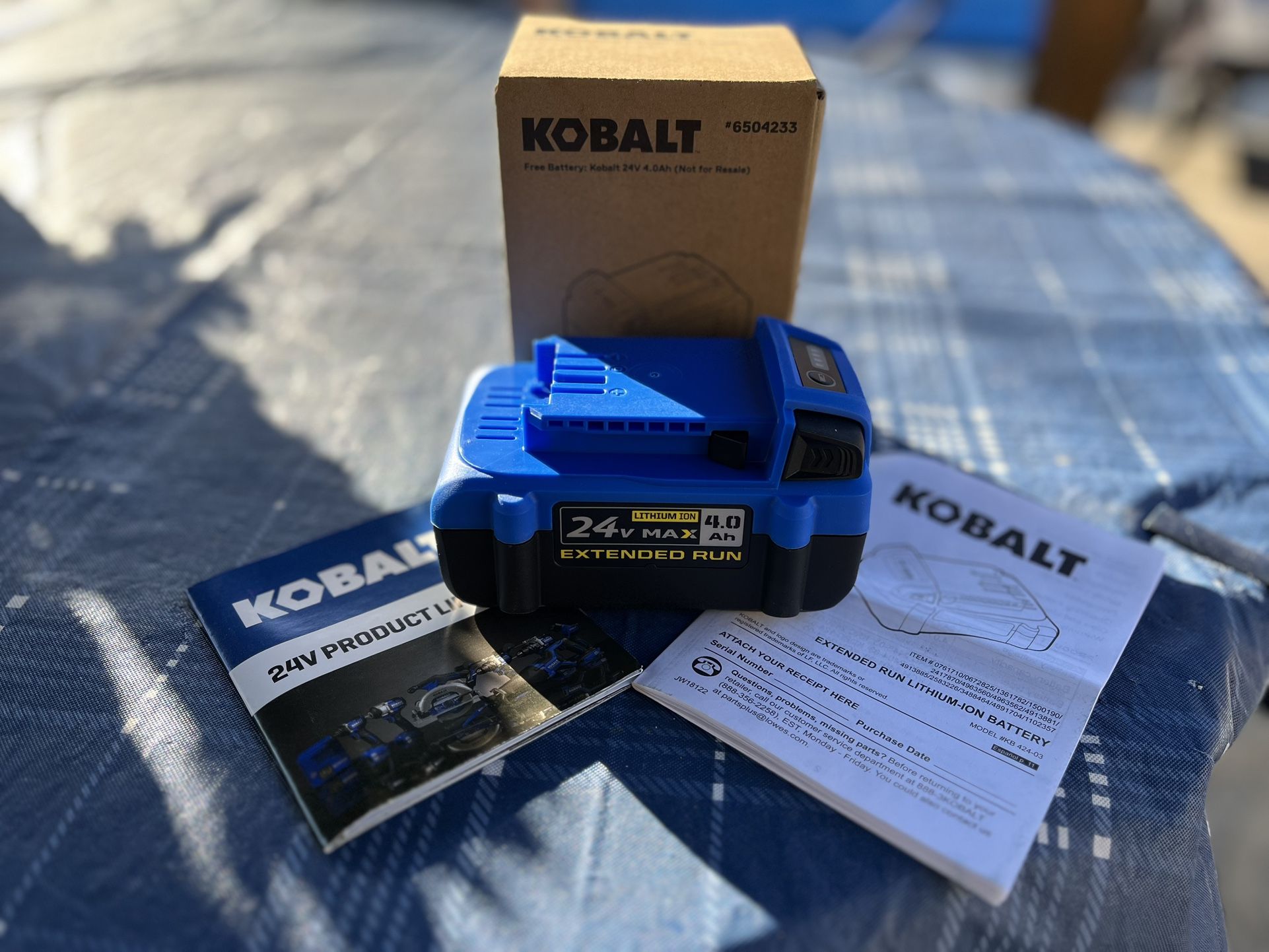 KOBALT 24V Max 4.0 Ah (Brand New) Battery