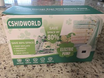 CSHIDWORLD Vacuum Storage Bags with Electric Pump